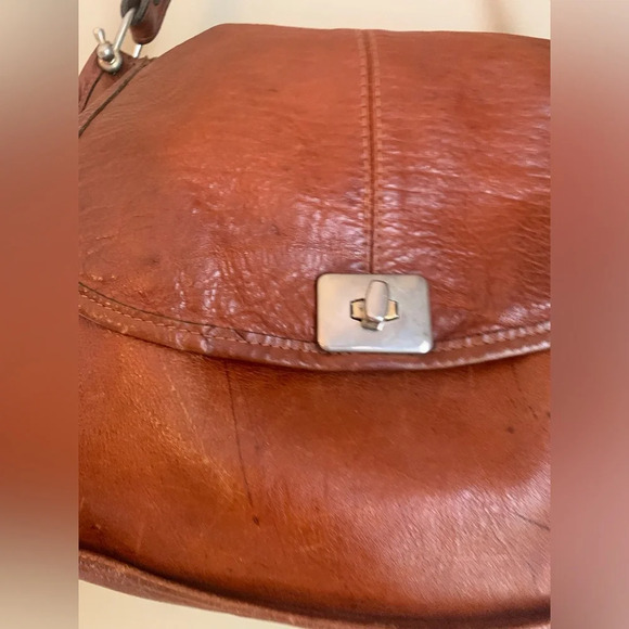 Vintage leather purse, shoulder bag, crossbody 1970’s - Picture 3 of 12